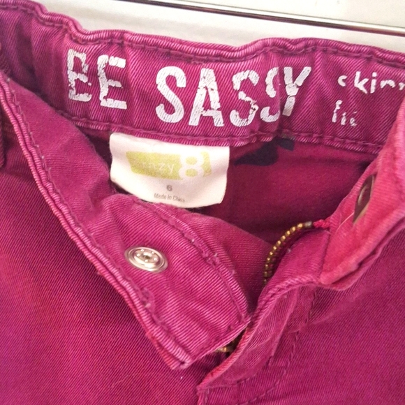 Girls Pink/Purple Jeans - Picture 7 of 7